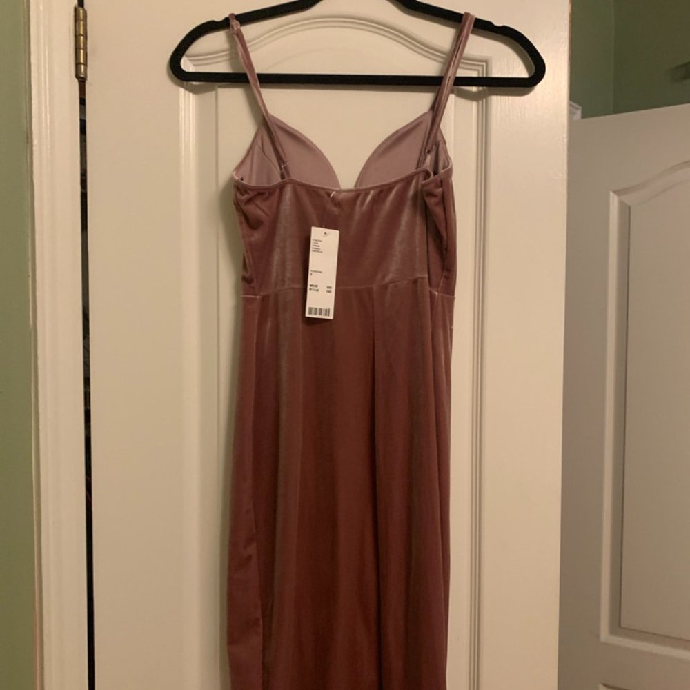 NWT UO Velvet Mauve Dress Sz. Small 💐 - Picture 5 of 7